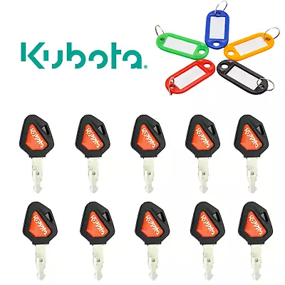 10 Kubota 459A Keys Backhoe Skid Steer Track Loader Equipment Keys With Rings • $27.91