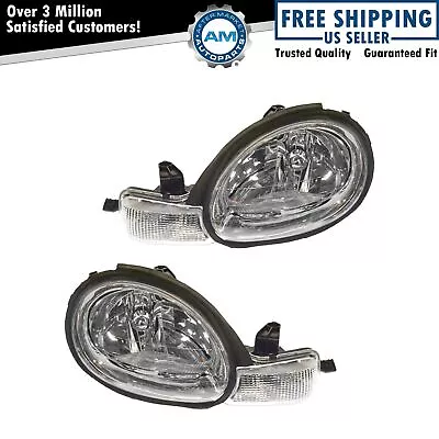 Headlight Set Left & Right For 2000-2005 Dodge Neon CH2502124 CH2503124 • $113.27