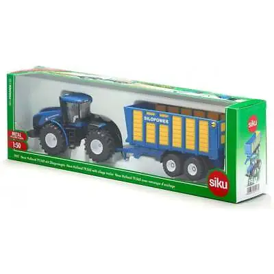 £28.99 • Buy Siku New Holland Tractor With Silage Trailer 1:50 1947   UK Seller