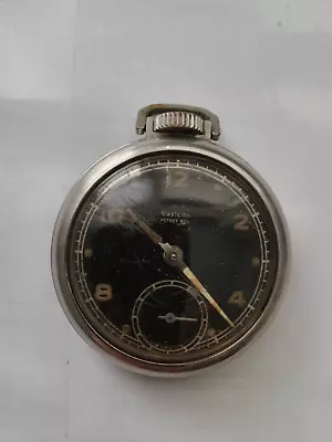 Vintage Westclox Pocket Ben Radium Black Dial Pocket Watch...working • $24.95