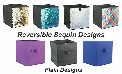 £5.99 • Buy Foldable Storage Box, Cube Basket Box For Laundry, Fabric Organiser Cube Box 