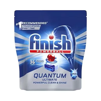 Finish Powerball Quantum Ultimate Dishwasher Tablets Original 36 Pack • $22