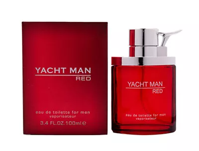 Yacht Man Red By Myrurgla 3.4 Oz EDT Cologne For Men New In Box • $9.97