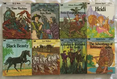 Set Of 8 Moby Books Illustrated Classic Editions With FREE SHIPPING!! • $26.99