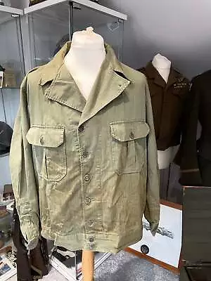 £155 • Buy Original American World War Two Era, HBT Tunic/Shirt, First Pattern, 48  Chest