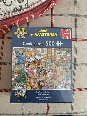 Jumbo Jan Van Haasteren New Year Celebration 500 Piece Puzzle BRAND NEW SEALED • £19.99