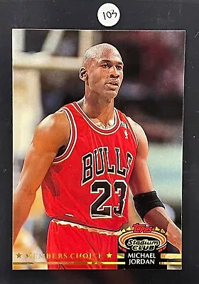 1992-93 Topps Stadium Club - Members Choice - Michael Jordan - #210 - MVP - HOF • $1.89