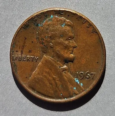 1967 Lincoln Penny No Mint Year***VERY RARE Error L & IN GOD WE TRUST On Rim* • $499