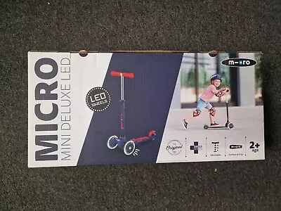 Micro Mini Deluxe Scooter - LED Light-Up Wheels - Age 2-5 - MMD118 - Navy - New • £104.99