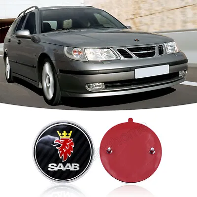 Rear Trunk Badge Emblem Saab 95 9-5 Saloon 1998-2005 5289913 2 Colour • $17