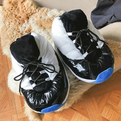 £30 • Buy One Size Fits All Aj Black  Blue White Slippers Snug Trainers Sneakers 