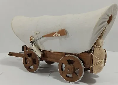 $29 • Buy Vintage Canvas Covered Conestoga Pioneer Wagon Very Detailed With Accessories
