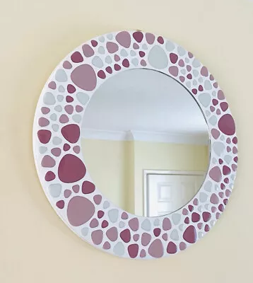 £55 • Buy Candy Floss Pebble Round Mosaic Mirror