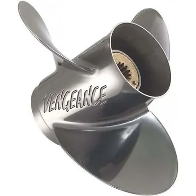 Left Hand Mercury Vengeance 48-16317a46 Prop14x19 Stainless Steel 3 Blade. • $499.99