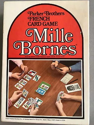 Mille Bornes 1971 Parker Brothers French Card Game Unused Unopened Cards • $26.95