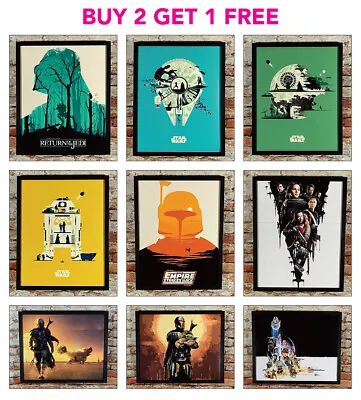 £2.90 • Buy STAR WARS Vintage Style Posters A2/A3/A4 Size Wall Art Picture Prints 