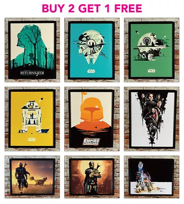 £2.90 • Buy STAR WARS Vintage Style Posters A2/A3/A4 Size Wall Art Picture Prints 