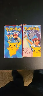 2 Pack Pokemon VHS - 1x I Choose You Pikachu 1x The Mystery Of Mount Moon • $15