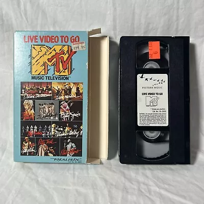 Mtv Live Vhs Video To Go Preowned 1984 Realistic Duran Iron Maiden Phil Collins • $18.99