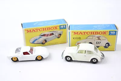Matchbox Series Lesney 15 Volkswagen 41 Ford GT Vintage Diecast Models • £4.20