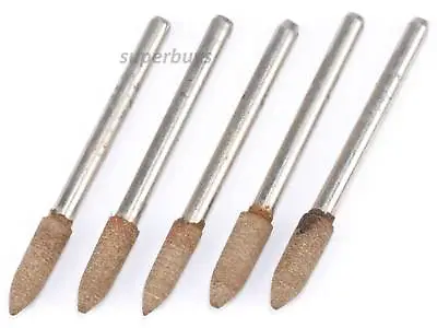5pcs 4mm Cone Shape Head Leather Polishing Buffing For Rotary Drill Bit Tool • $7.67