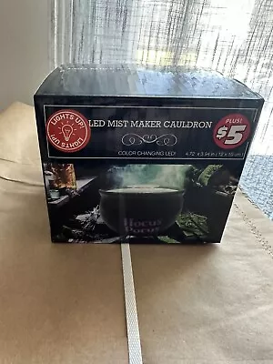 Halloween 2023 Hocus Pocus Cauldron LED Lights Up Mists New Bullseye Dollar Tree • $24.95