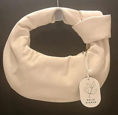 NWT Melie Bianco Alexandra Top Handle Knot Bag In Cream • $24.99