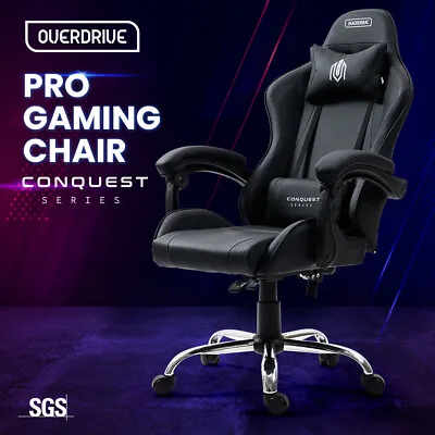 $159 • Buy OVERDRIVE Gaming Office Desk Chair Reclining Ergonomic Home Computer Comfortable
