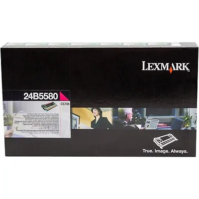 Genuine Lexmark 24B5580 Magenta Toner Cartridge - VAT Inc • £32.99