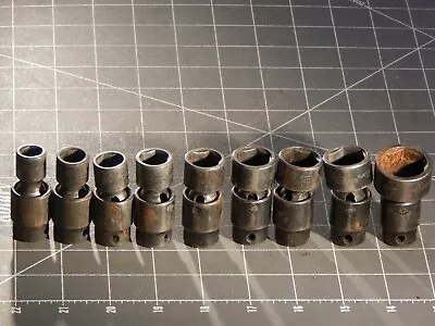 Matco 10Pc Metric 3/8  Dr Impact Swivel Universal Socket Set 11MM 19MM 22MM 6Pt • $199.99