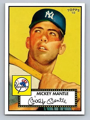 Mickey Mantle 2006 Topps '52 Style #311 Yellow Variation Sp New York Yankees • $14.99