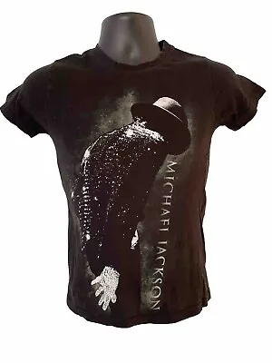 Tultex Girly MICHAEL JACKSON T-shirt Women/Juniors Small. Glove Pose. King O Pop • $19.99