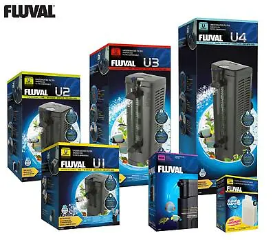 Fluval New U-Series U1U2U3U4 Internal Filters Submersible Aquarium Fish Tank • £29.99