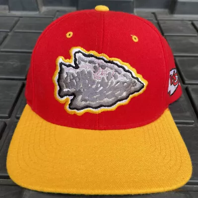 Vintage 90s Kansas City Chiefs Starter Image Snapback Hat Cap NFL 100% Wool • $149.95