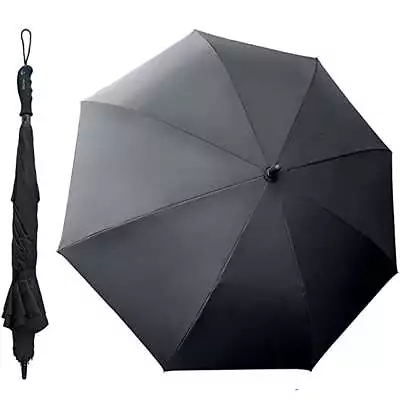  Innovative Wind Proof Reverse Open/Close 41.5  Wide Umbrella Black • $20