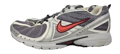 NIKE Womens Running Shoes 316064-081 Gray/Burgundy Size 7.5 • $24.50