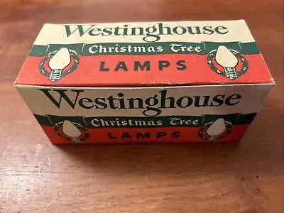 $14.99 • Buy Vintage Westinghouse Christmas Tree Lamp Light Bulbs, In Original Box