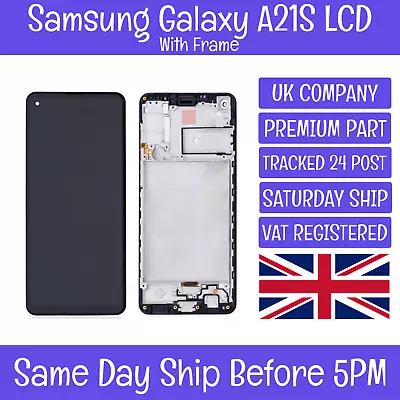Samsung Galaxy A21S SM-A217 LCD Screen Display Touch Digitizer Assembly W Frame • £16.99