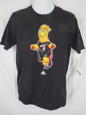Miami Heat Youth Sizes M/L/XL Black Short Sleeve Adidas Shirt MSRP $20 • $11.99