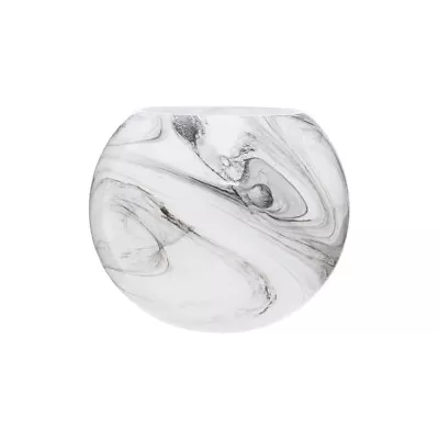 Cabell Marble Effect Robust Glass Vase Elegantly Crafted Decorative & Functional • £25.99