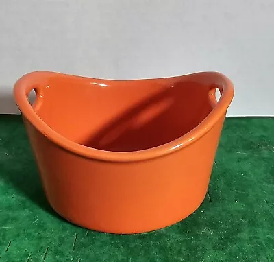 Rachel Ray Stoneware Ramekin Orange 10oz Dish Bowl Small Oval  • $8.97