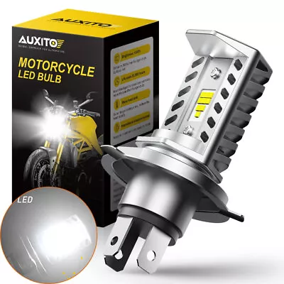 Motorcycle Headlight 9003 H4 HB2 LED White Hi/Low Bulb Beam High Power 16000LM • $17.39