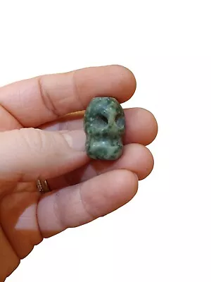 Pre-columbian Mayan Tubular Jade Bead • $185