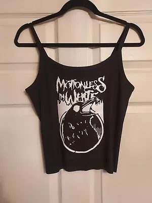 Motionless In White Crop Top Motionless In White Tank Top Hand Cropped Xs To 2xl • $21.66