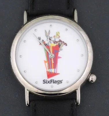 Looney Tunes Six Flags Bugs Bunny Daffy Duck Taz Tweety Character Novelty Watch • $27.99