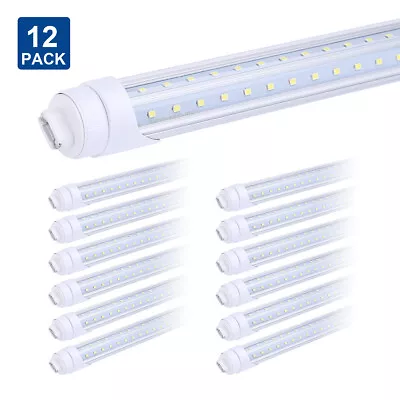 12 Pack R17D HO T8 8FT Led Tube Light Bulbs 65W T12 8 Foot Led Shop Light 6000K • $153.54