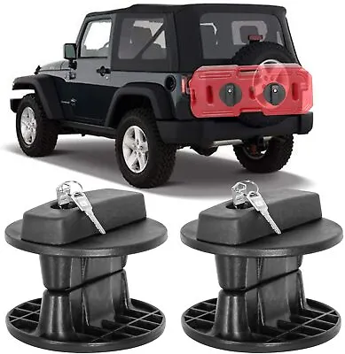 $49.99 • Buy 20L Fuel Tank Mount Bracket Lock Gas Container Gasoline Pack Jerry Can Holder X2