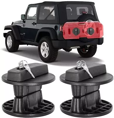 20L Fuel Tank Mount Bracket Lock Gas Container Gasoline Pack Jerry Can Holder X2 • $49.99