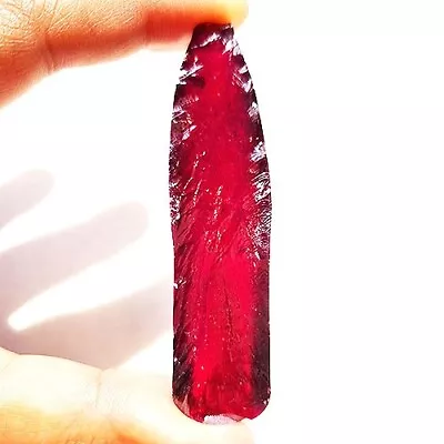 Clear 141 Ct Red Ruby Corundum Rough Lab Created Gemstone • $30.99