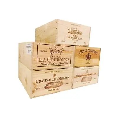 £15.95 • Buy Genuine French Wooden Wine Boxes  - 12 Bottle Size Large